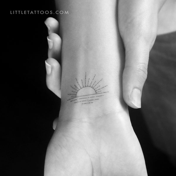 Sunset by Jakenowicz Temporary Tattoo - Set of 3