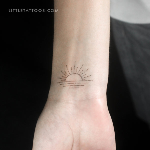 Sunset by Jakenowicz Temporary Tattoo - Set of 3