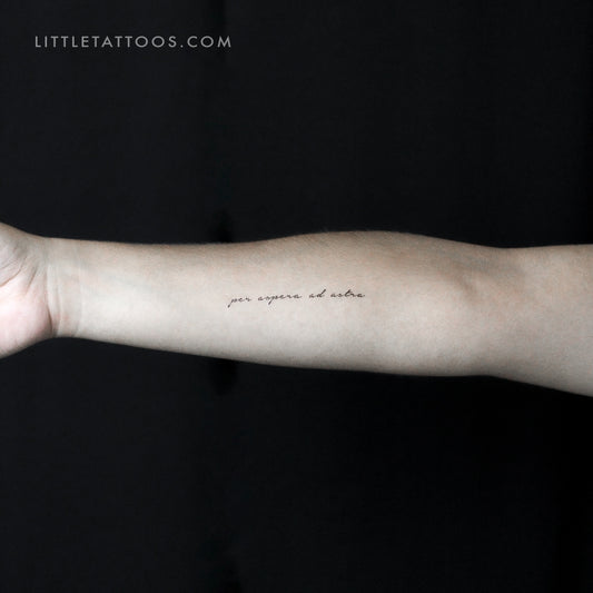 Per Aspera Ad Astra Temporary Tattoo - Set of 3