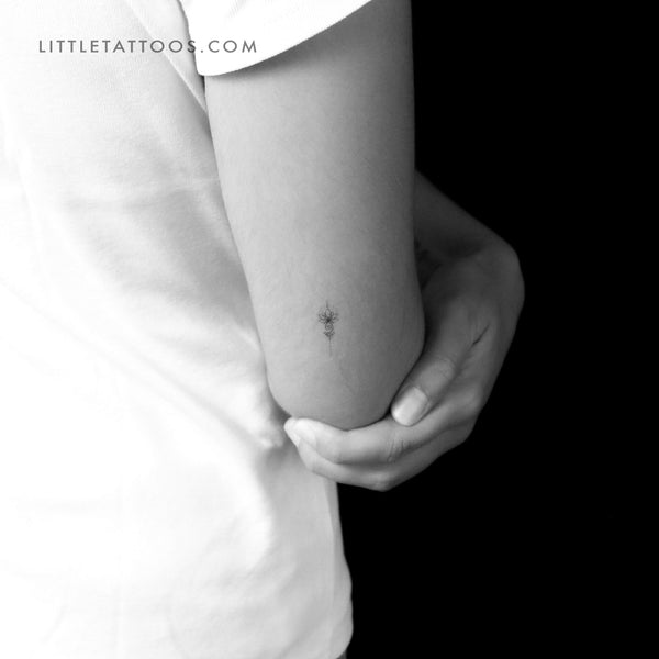 Lotus Unalome Temporary Tattoo - Set of 3