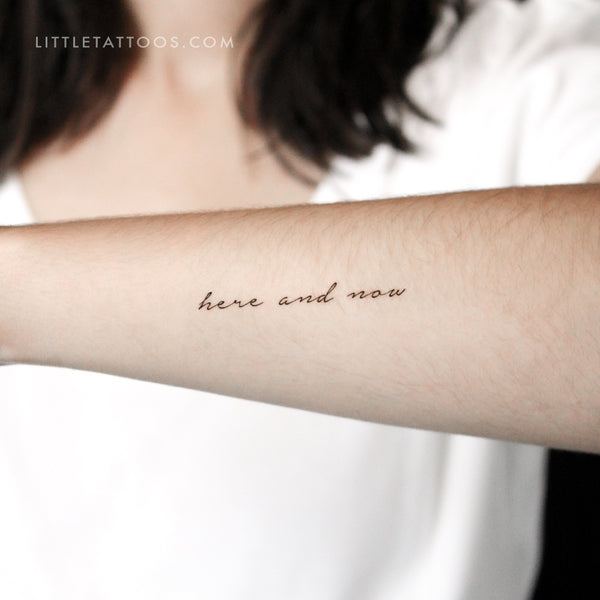 Here And Now Temporary Tattoo - Set of 3