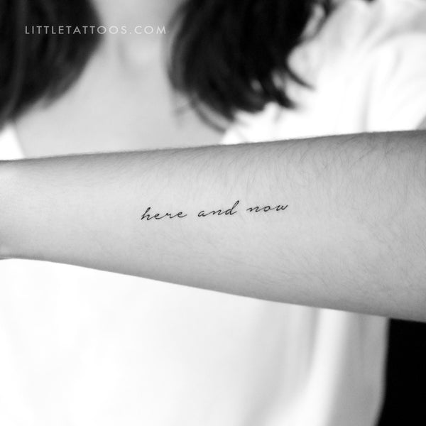 Here And Now Temporary Tattoo - Set of 3