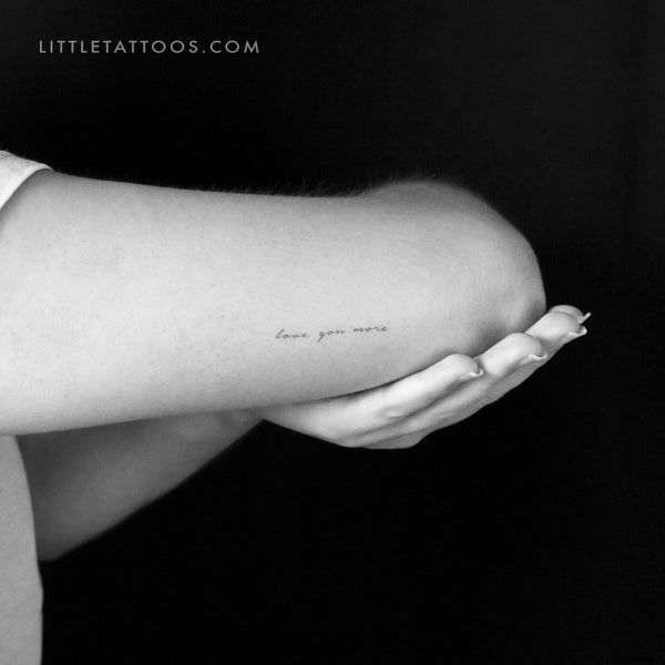 Love You More Temporary Tattoo - Set of 3