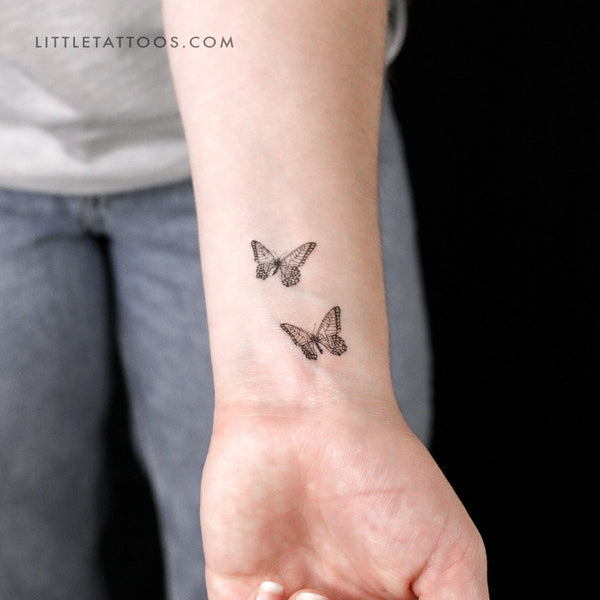 Butterfly Lovers Temporary Tattoo - Set of 3