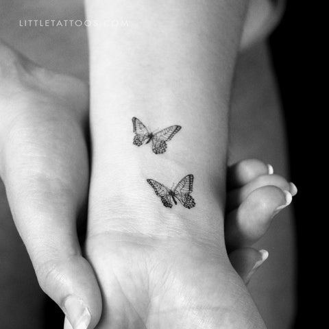 Butterfly Lovers Temporary Tattoo - Set of 3