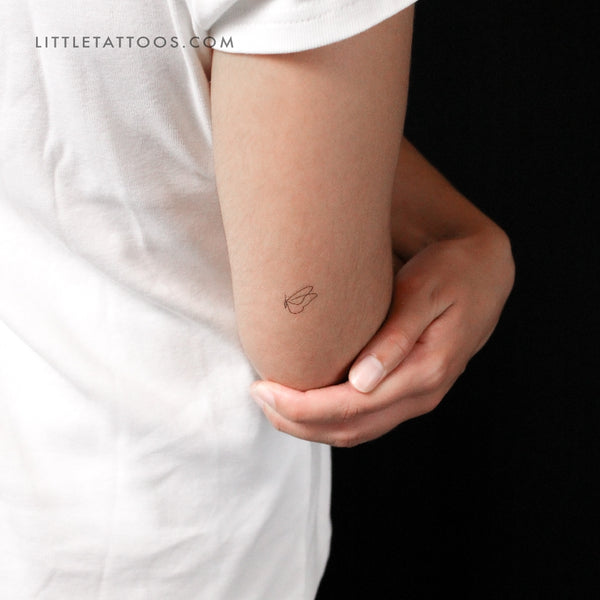 Continuous Line Butterfly Temporary Tattoo - Set of 3