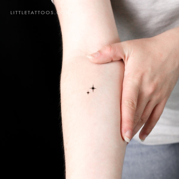 Shining Star Sparkles Temporary Tattoo - Set of 3