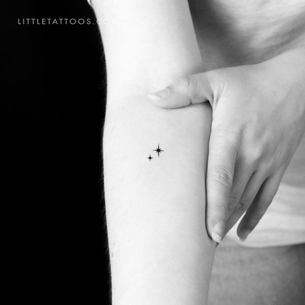 Shining Star Sparkles Temporary Tattoo - Set of 3