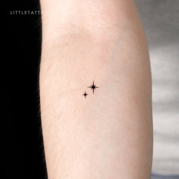 Shining Star Sparkles Temporary Tattoo - Set of 3