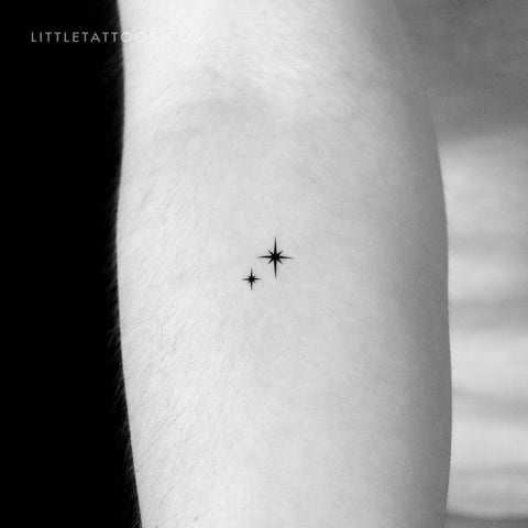 Shining Star Sparkles Temporary Tattoo - Set of 3