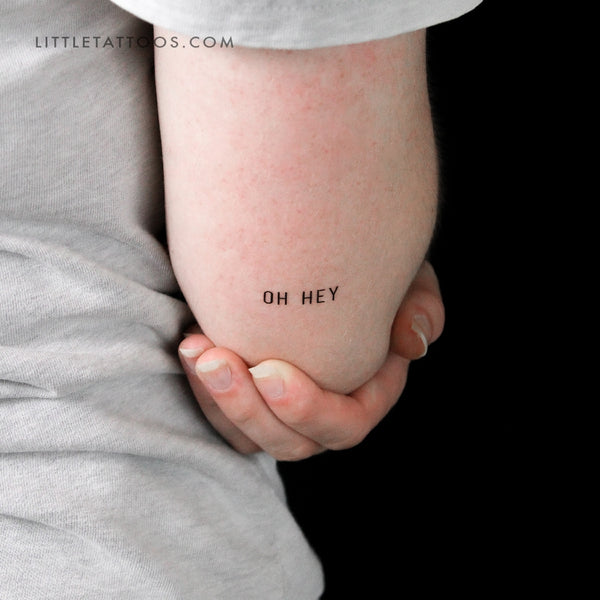 Small Oh Hey Temporary Tattoo - Set of 3