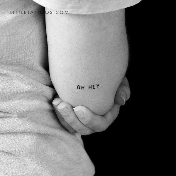 Small Oh Hey Temporary Tattoo - Set of 3