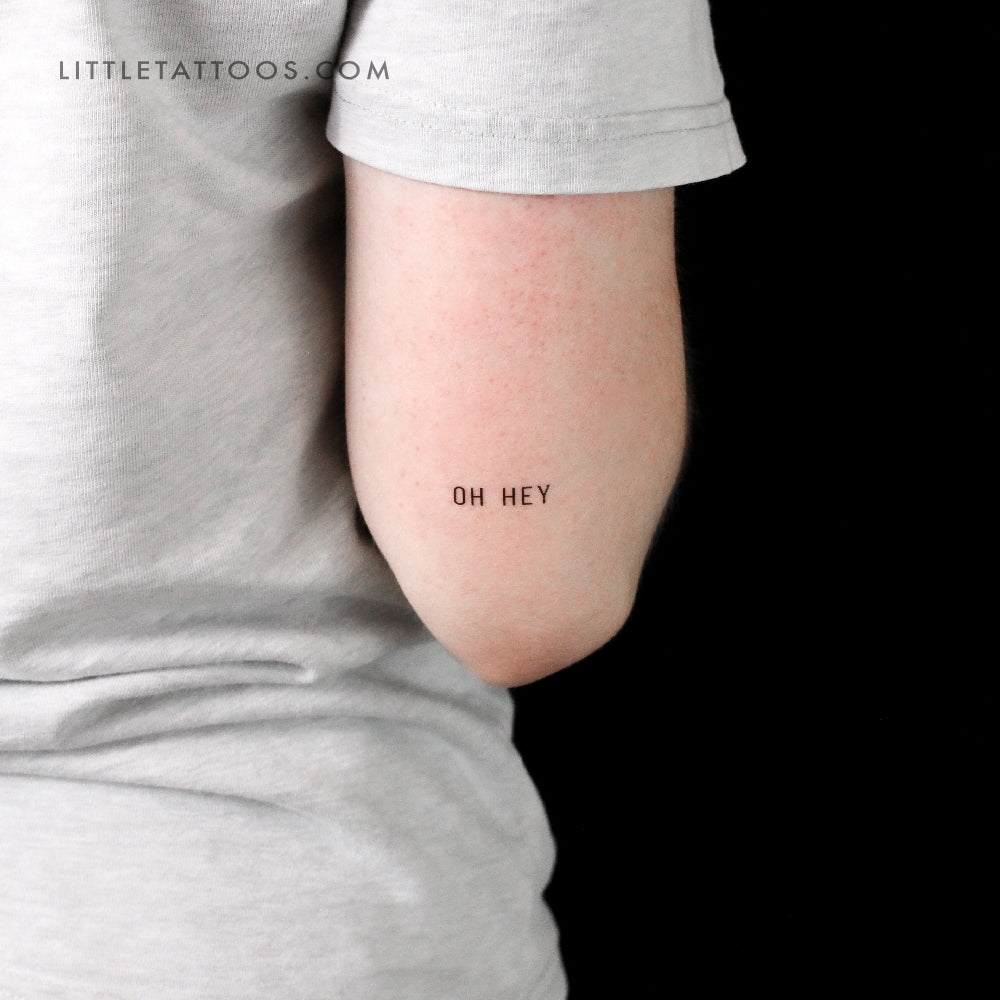 Small Oh Hey Temporary Tattoo - Set of 3