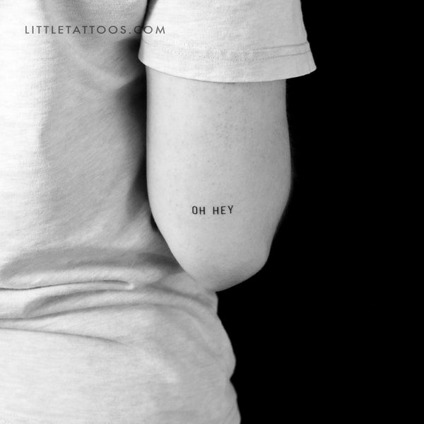 Small Oh Hey Temporary Tattoo - Set of 3