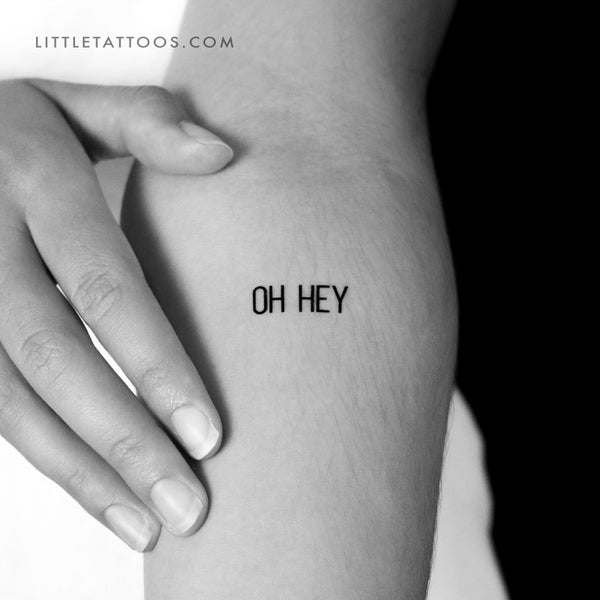 Oh Hey Temporary Tattoo - Set of 3