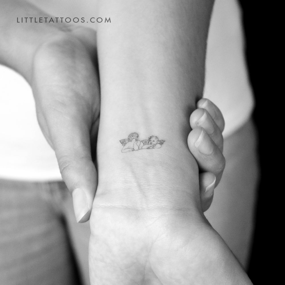 Minimalist Putti Temporary Tattoo - Set of 3