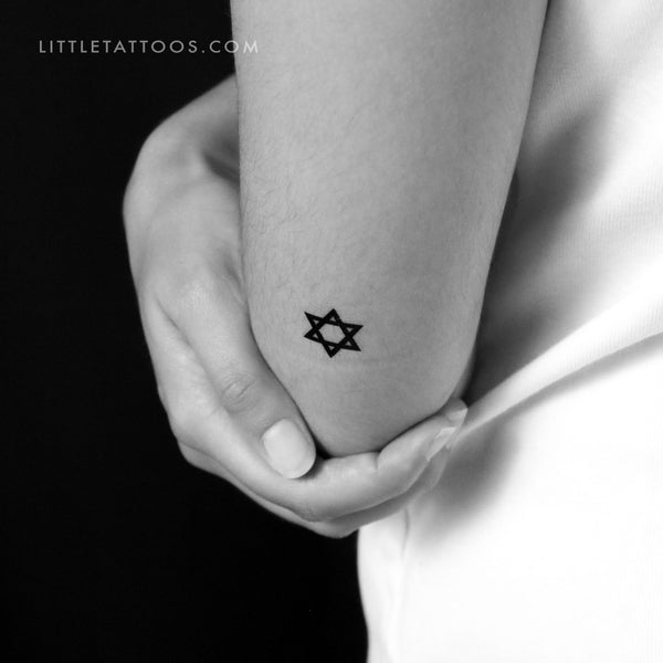 Star Of David Temporary Tattoo - Set of 3