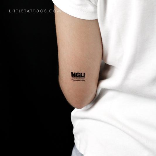 Tatuaje temporal de tecnología Bitcoin NGU (juego de 3)