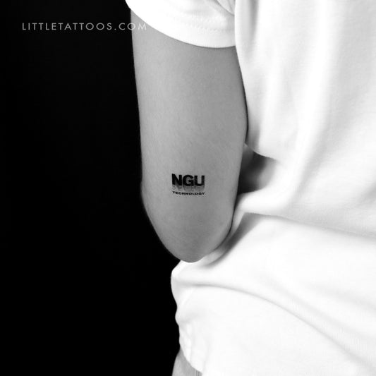Tatuaje temporal de tecnología Bitcoin NGU (juego de 3)