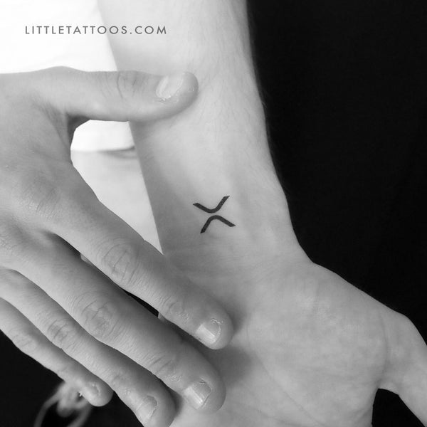 XRP Logo Temporary Tattoo - Set of 3