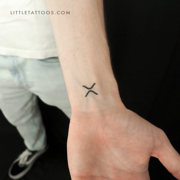 XRP Logo Temporary Tattoo - Set of 3