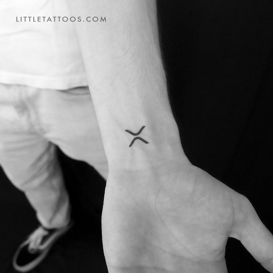 Tatuaje temporal del logotipo de XRP (juego de 3)