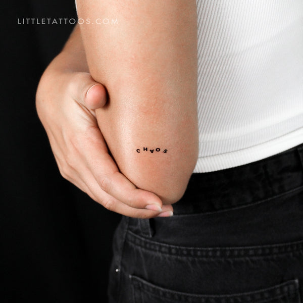 Chaotic CHAOS Temporary Tattoo - Set of 3