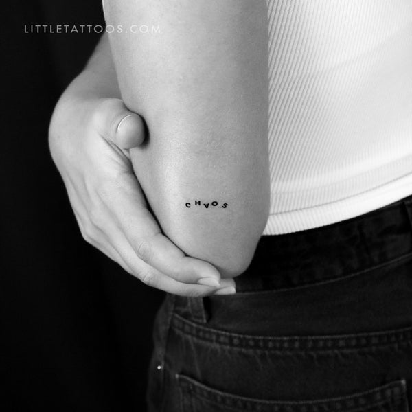 Chaotic CHAOS Temporary Tattoo - Set of 3