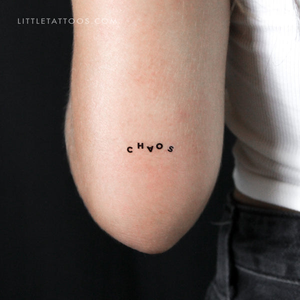 Chaotic CHAOS Temporary Tattoo - Set of 3