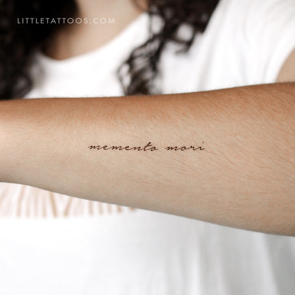 Memento Mori Temporary Tattoo - Set of 3