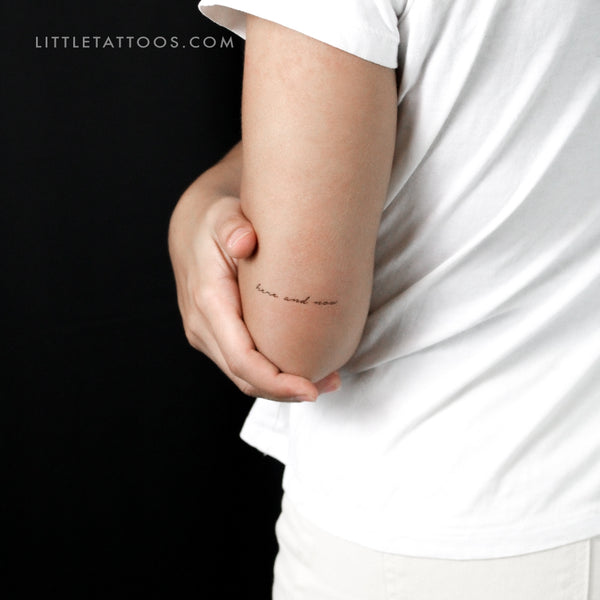 Here And Now Temporary Tattoo - Set of 3