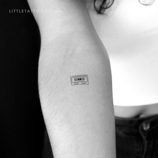 Cassette Temporary Tattoo - Set of 3