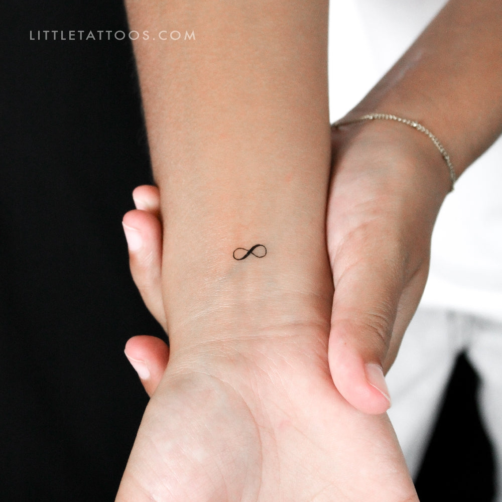 Tatuaje temporal del símbolo del infinito (juego de 3)