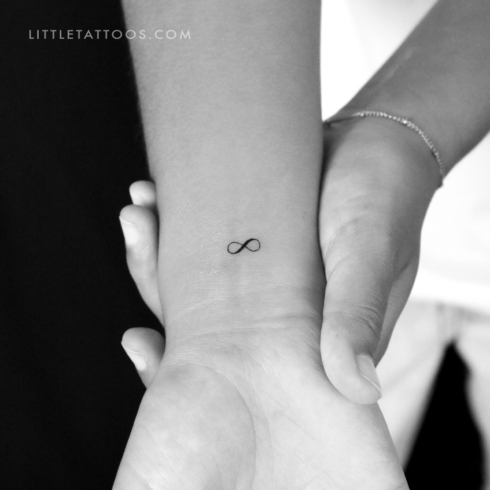 Tatuaje temporal del símbolo del infinito (juego de 3)