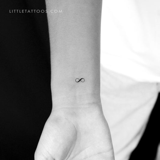 Tatuaje temporal del símbolo del infinito (juego de 3)