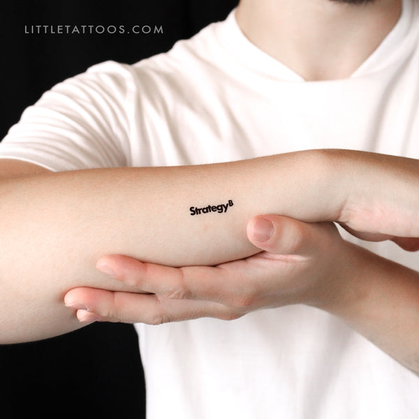 Strategy Temporary Tattoo - Set of 3