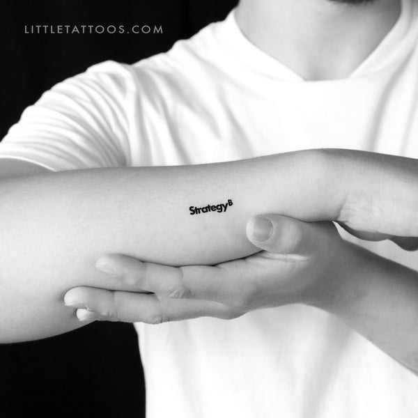 Strategy Temporary Tattoo - Set of 3