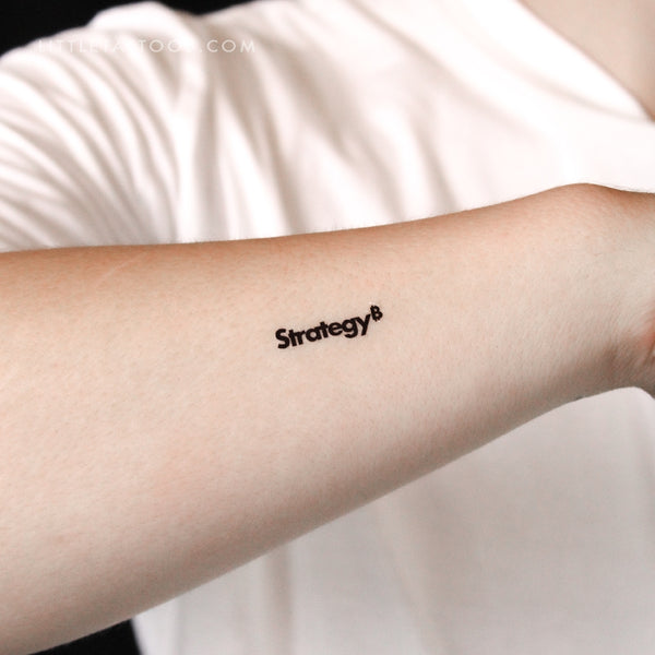 Strategy Temporary Tattoo - Set of 3