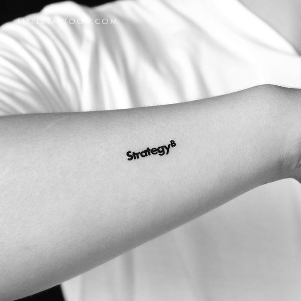 Strategy Temporary Tattoo - Set of 3