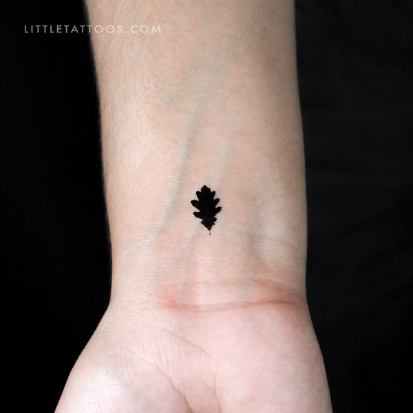 Oak Leaf Temporary Tattoo - Set of 3