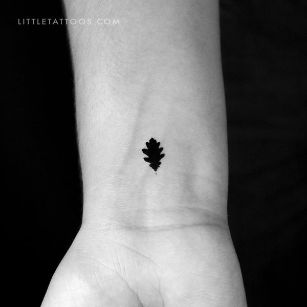 Oak Leaf Temporary Tattoo - Set of 3