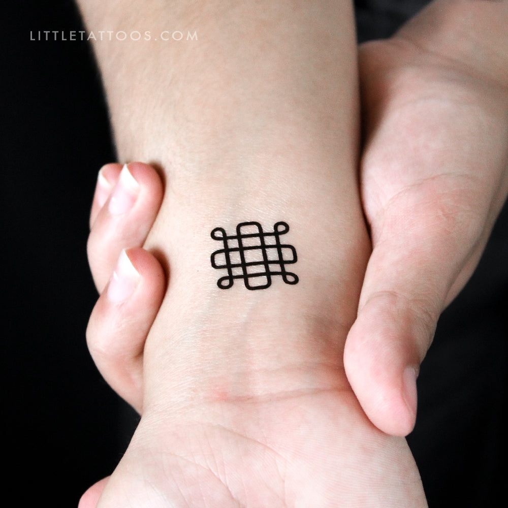 Tatuaje temporal del símbolo de Samhain (juego de 3)