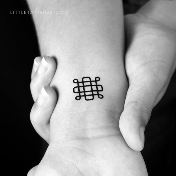 Samhain Symbol Temporary Tattoo - Set of 3