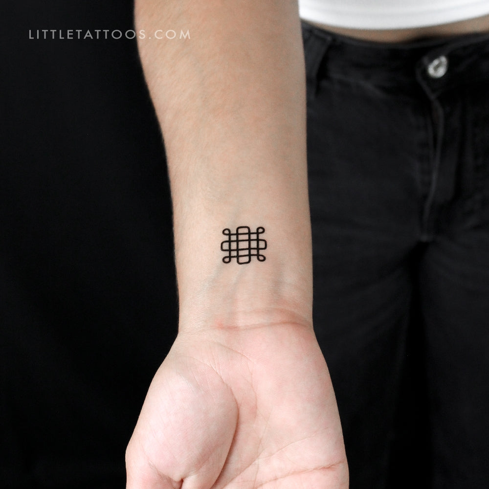 Tatuaje temporal del símbolo de Samhain (juego de 3)