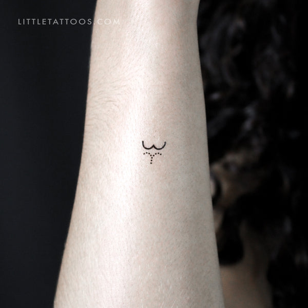 Japanese Toilet Rear Spray Symbol Temporary Tattoo - Set of 3