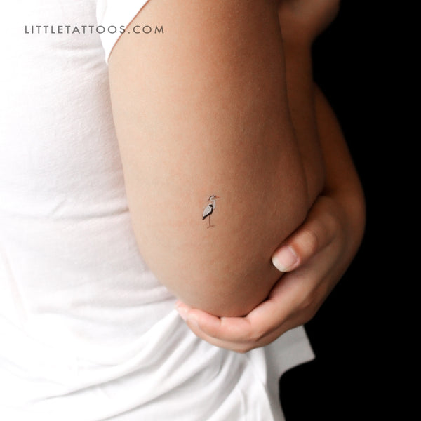 Heron Temporary Tattoo - Set of 3