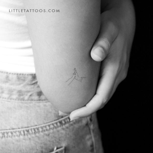 Small Dog High Five Temporary Tattoo - Set of 3