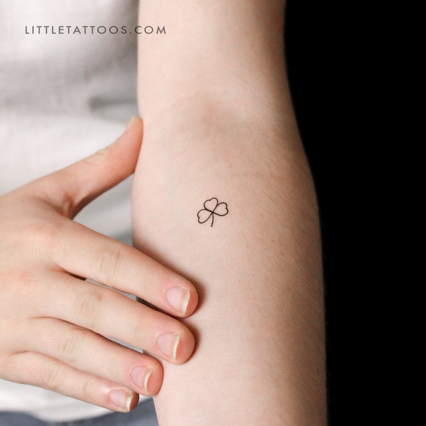 Three-Leaf Clover Temporary Tattoo - Set of 3