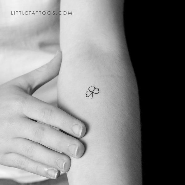 Three-Leaf Clover Temporary Tattoo - Set of 3