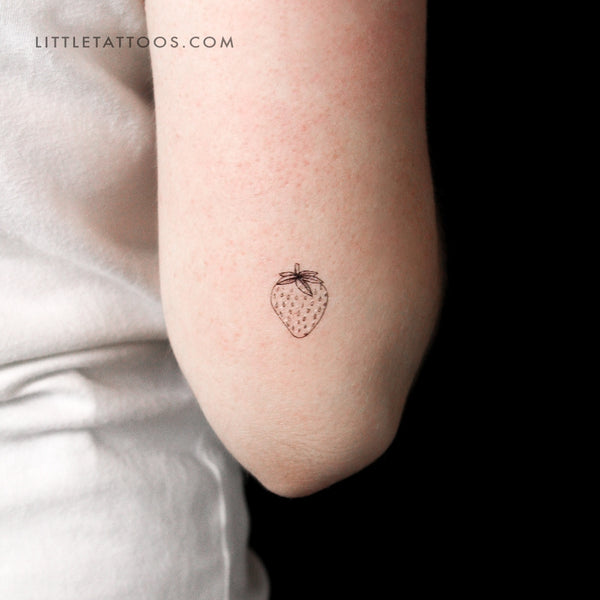 Strawberry Temporary Tattoo - Set of 3